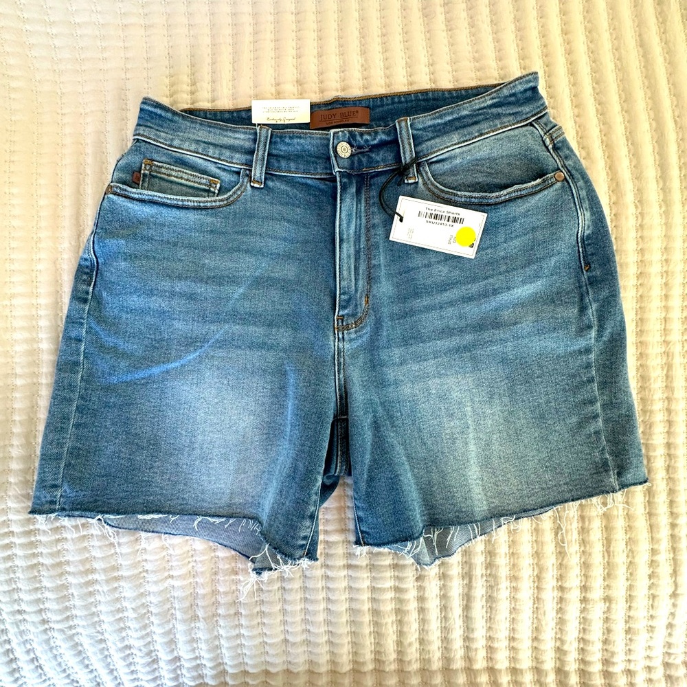 Judy Blue Blue Jean Shorts Classic Cut-Off Style